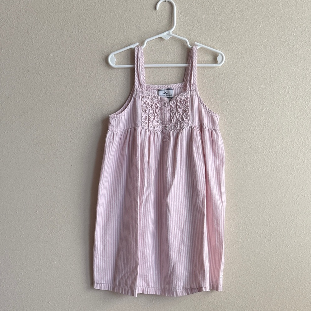 Charming Pink Striped Kids Nightgown